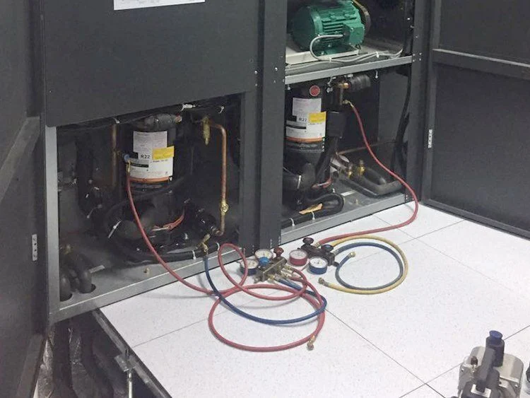 机房恒温恒湿空调制冷剂泄漏故障急修处理指南